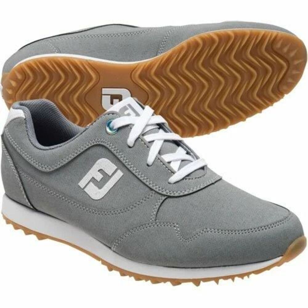 FootJoy Sport Retro Women's Gray 92385 Spikeless Golf Shoes Size 10